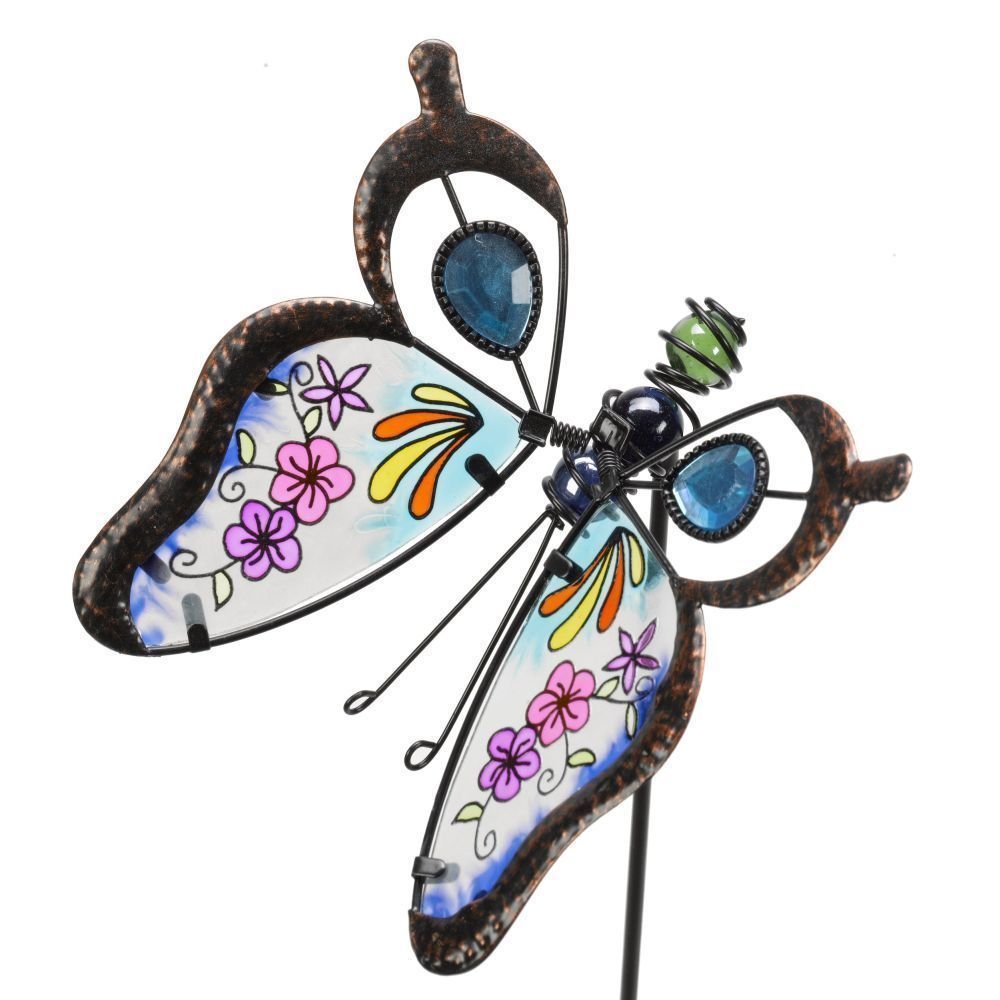 Flamboya 87cm Butterfly Brilliance Border Stake (Choice of 2) - Old Railway Line Garden Centre