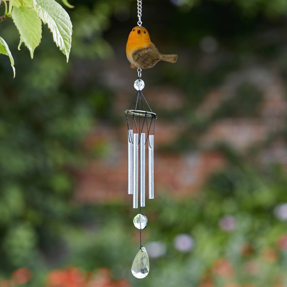 Flamboya Robin Wind Chime - Old Railway Line Garden Centre