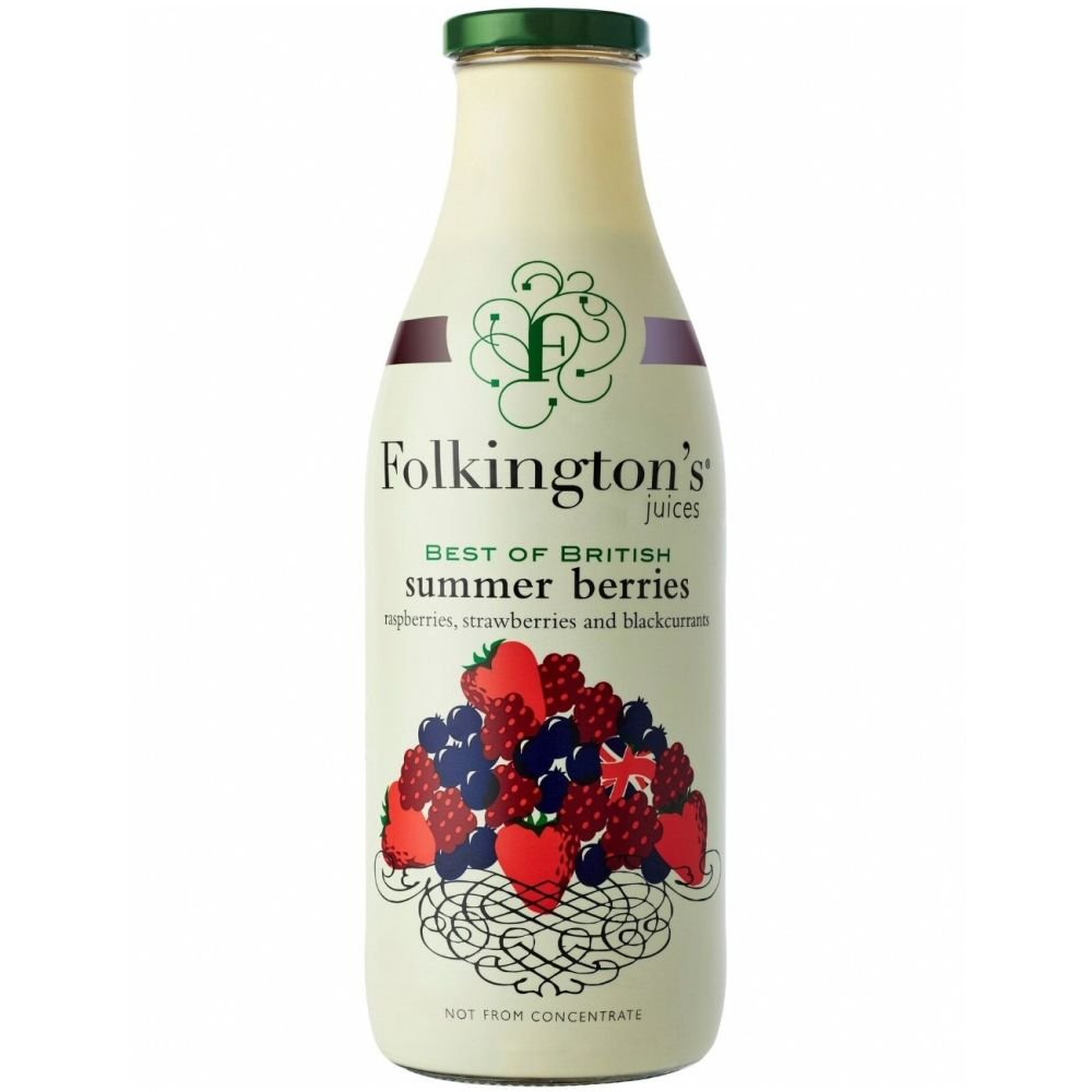 Folkington's 1 Litre Summer Berries Juice - Old Railway Line Garden Centre