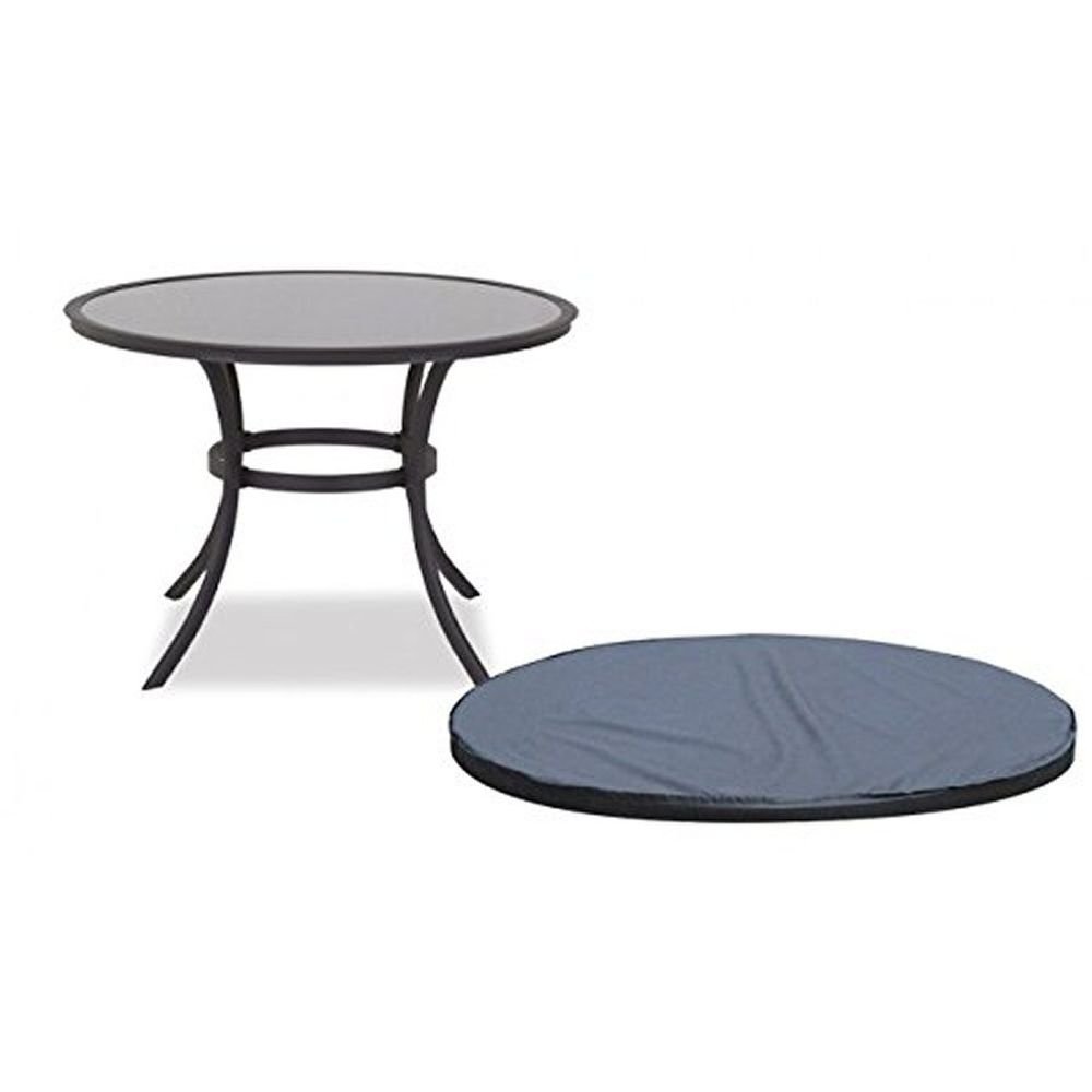 Garland Black 4 - 6 Seater Round Outdoor Table Top Cover - W1368 - Old Railway Line Garden Centre