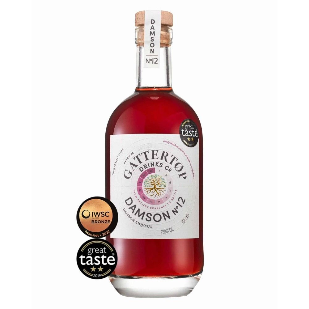 Gattertop Botanic 70cl No12 Damson Vodka - Old Railway Line Garden Centre