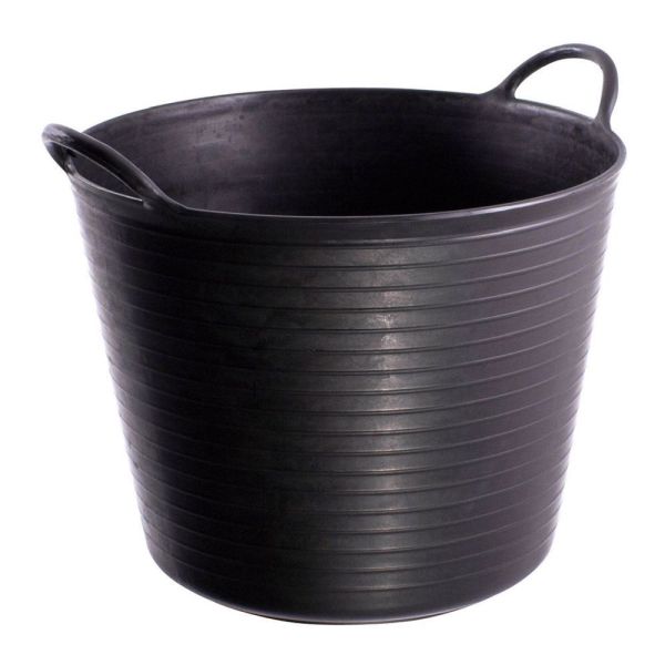 Gorilla Tubs 38L Large Black Recycled Tubtrug - Old Railway Line Garden Centre