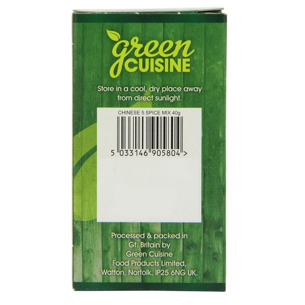 Green Cuisine 40g Chinese 5 Spice Mix - Old Railway Line Garden Centre