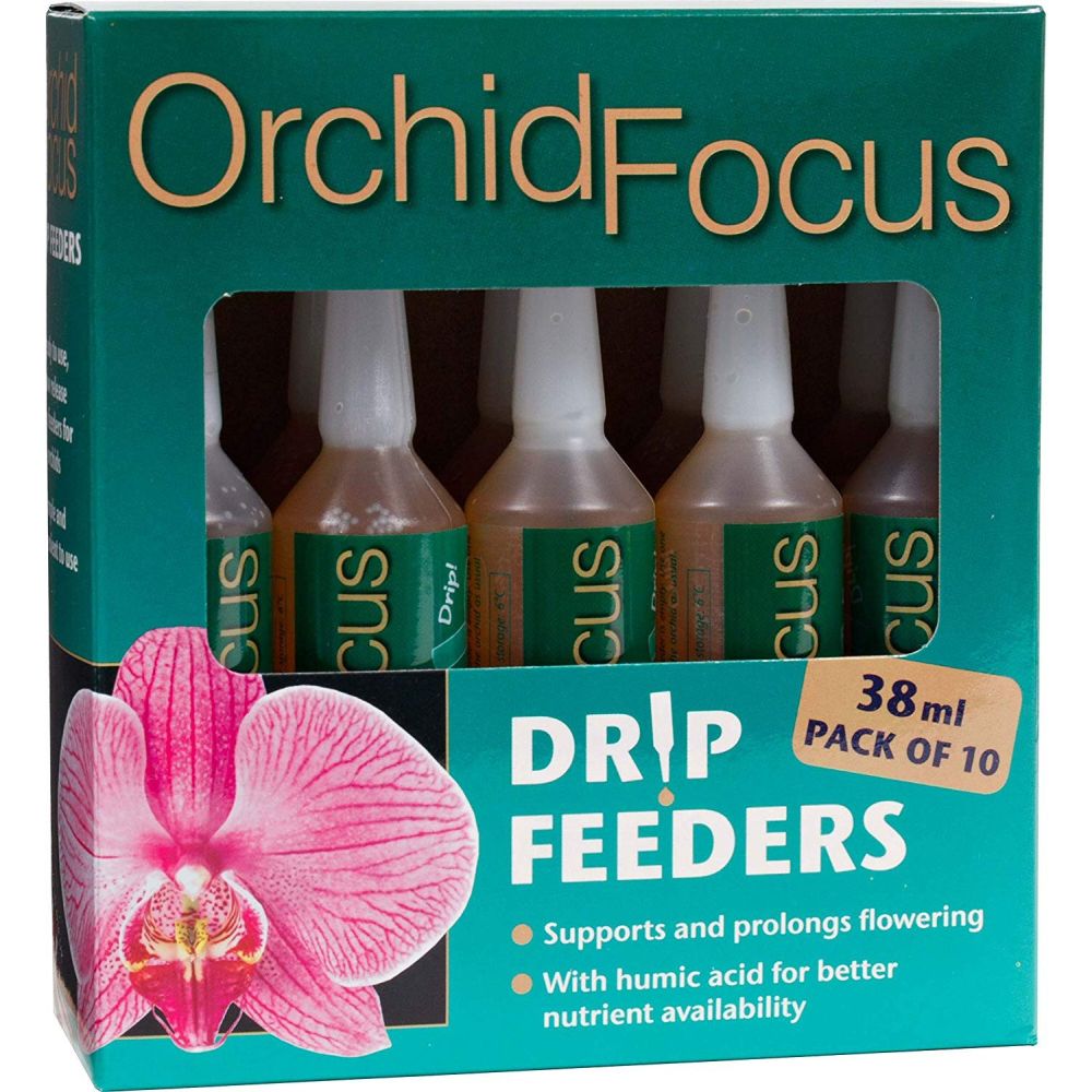 Growth Technology 38ml Orchid Focus Drip Feeders (Pack of 10) - Old Railway Line Garden Centre