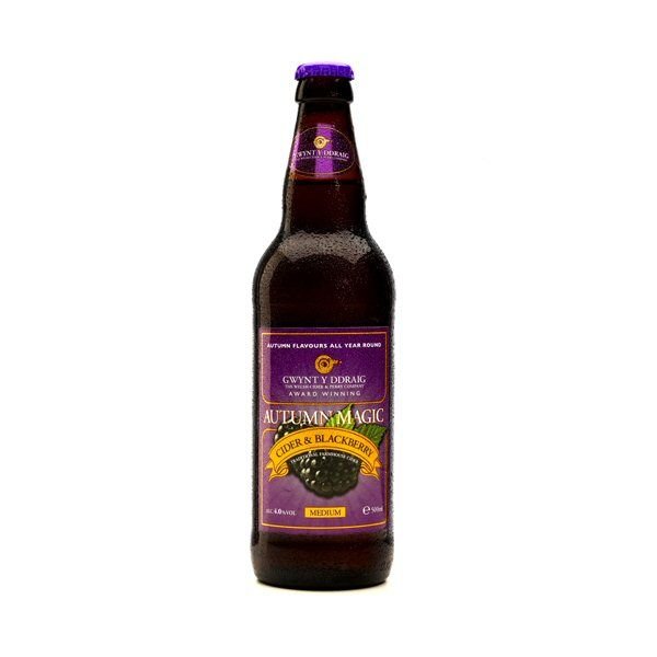 Gwynt Y Ddraig 500ml Autumn Magic Wild Blackberry Welsh Cider - Old Railway Line Garden Centre