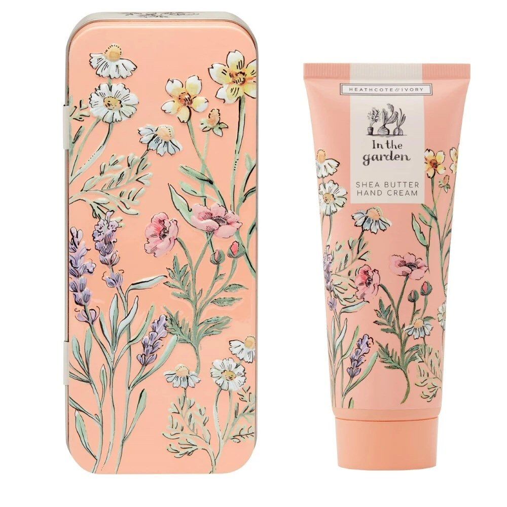 Heathcote & Ivory 100ml In The Garden Hand Cream in Embossed Gift Tin - Old Railway Line Garden Centre