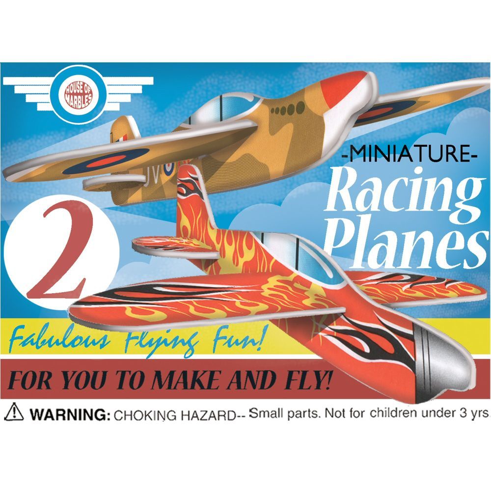 House of Marbles Mini Fighter Racing Planes - Old Railway Line Garden Centre