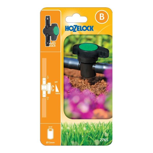 Hozelock 13mm Flow Control Valves (Twin Pack) - Old Railway Line Garden Centre