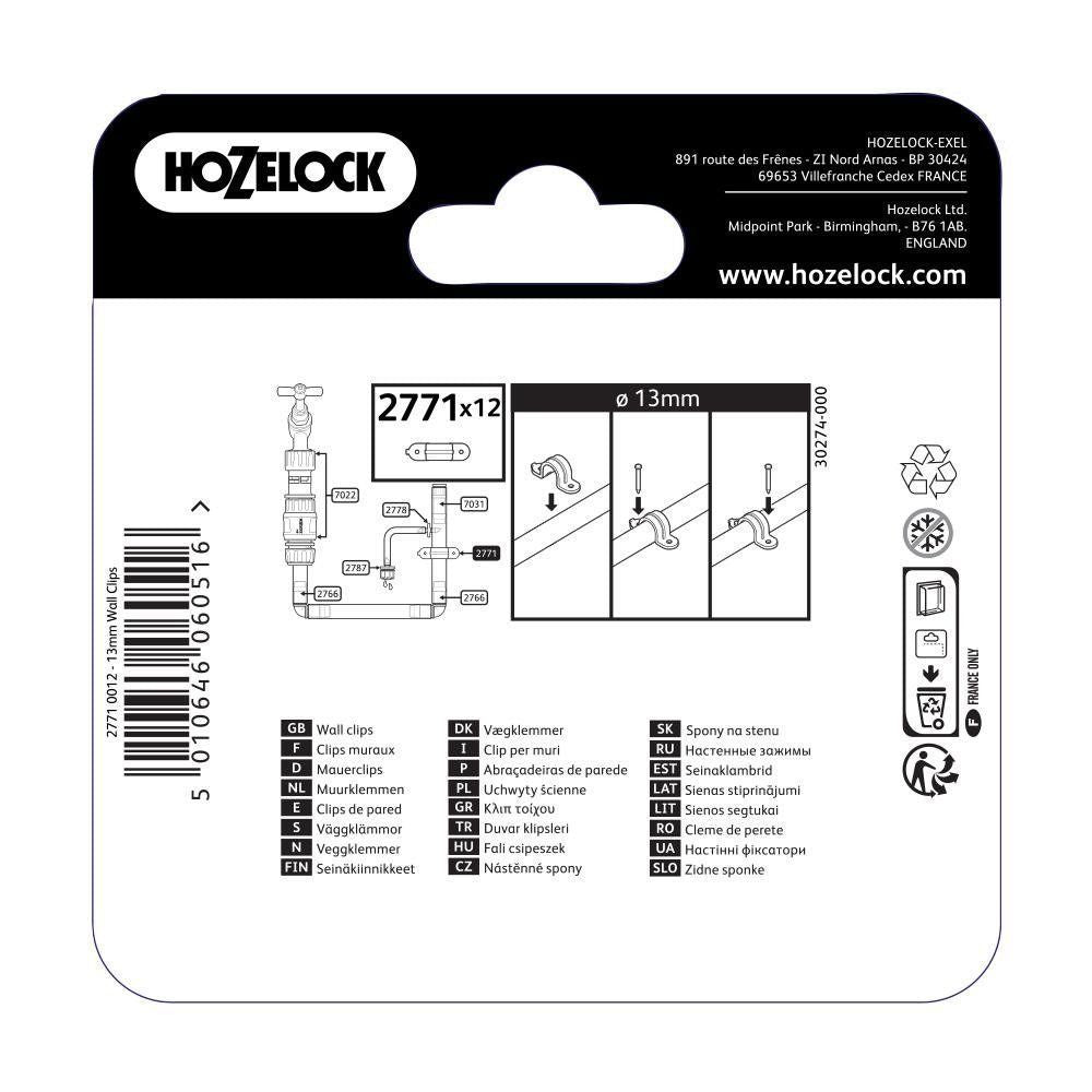 Hozelock 13mm Saddle Clamps (Pack of 12) 2771 - Old Railway Line Garden Centre