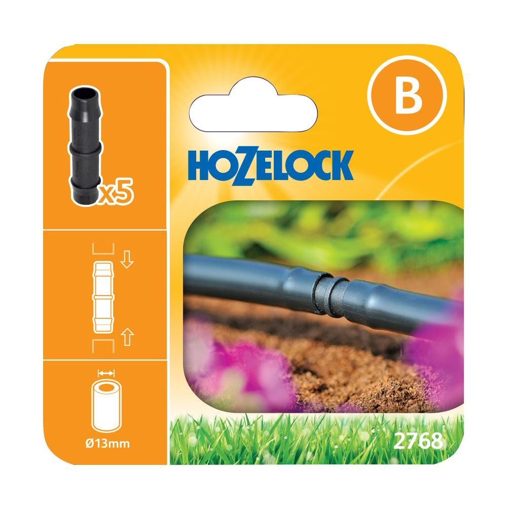 Hozelock 13mm Straight Connectors (Pack of 5) 2768 - Old Railway Line Garden Centre