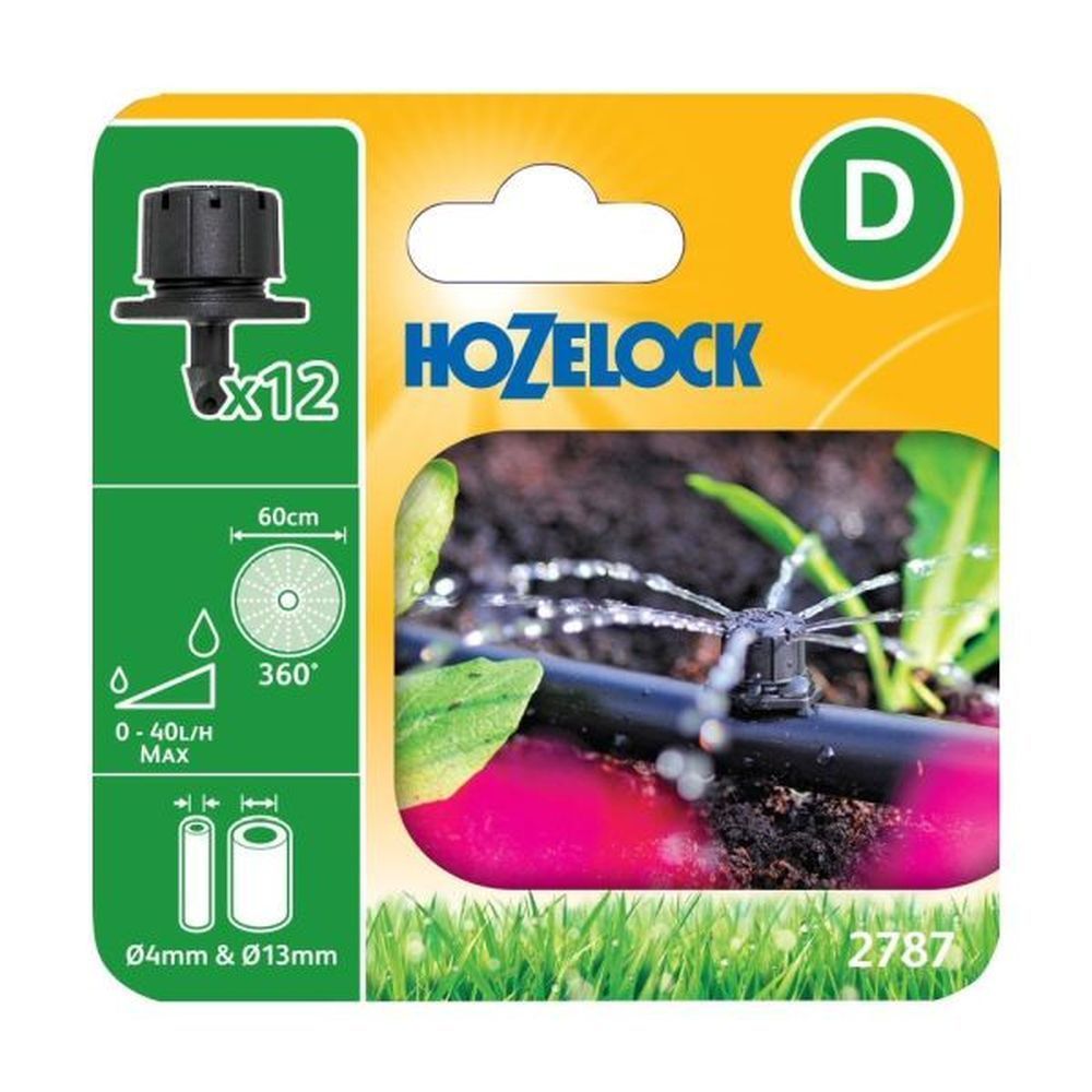 Hozelock 360? Adjustable End of Line Mini Sprinkler (Pack of 12) - Old Railway Line Garden Centre