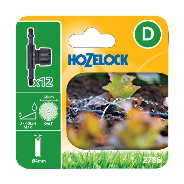 Hozelock 360? Adjustable In Line Mini Sprinkler (Pack of 12) - Old Railway Line Garden Centre