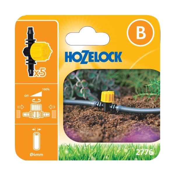 Hozelock 4mm Flow Control Valves (5 - Pack) - Old Railway Line Garden Centre