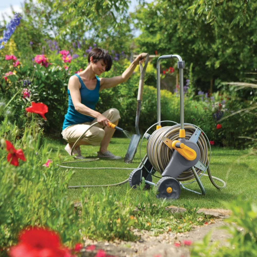 Hozelock 60m Assembled Empty Metal Cart - Old Railway Line Garden Centre