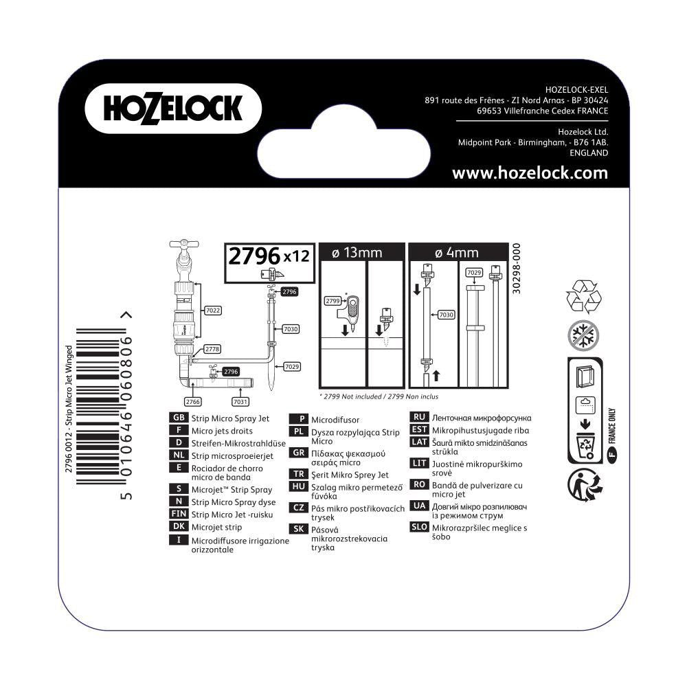 Hozelock Strip Micro Spray Jets (Pack of 12) 2796 - Old Railway Line Garden Centre
