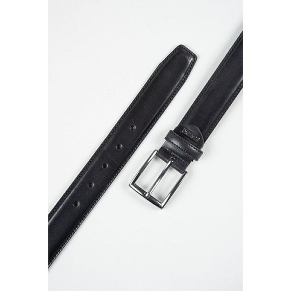 Ibex 35mm Stitched Leather Belt - Black - Old Railway Line Garden Centre