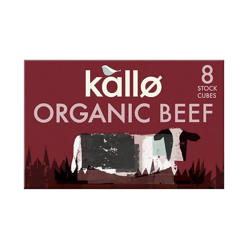 Kallo 66g Organic Beef Gluten - Free Stock Cubes - Old Railway Line Garden Centre