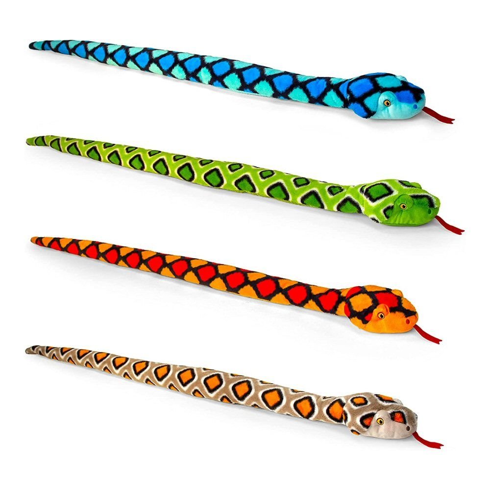 Keeleco 100cm Snake Soft Toy (Choice of 4) - Old Railway Line Garden Centre