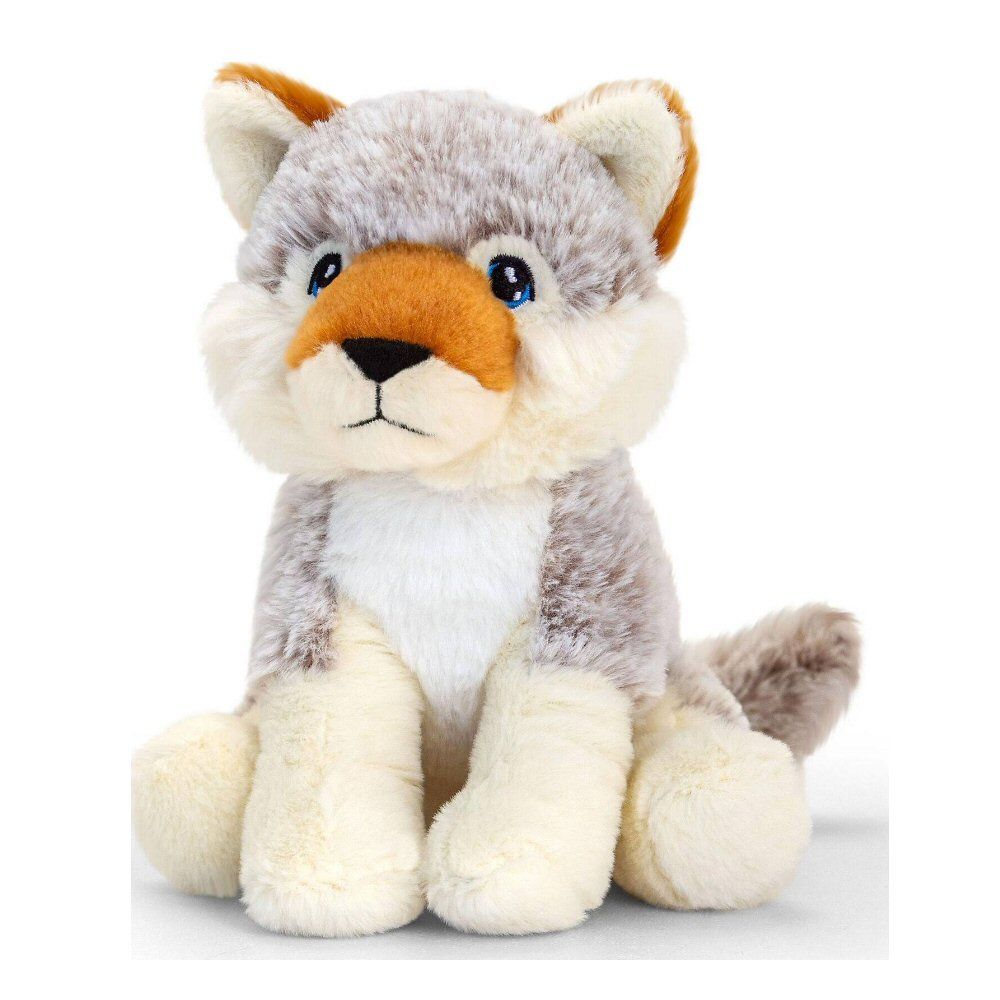 Keeleco 18cm Wolf Soft Toy - Old Railway Line Garden Centre