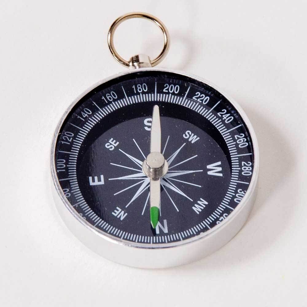 Keycraft 6cm Metal Compass Toy - Old Railway Line Garden Centre
