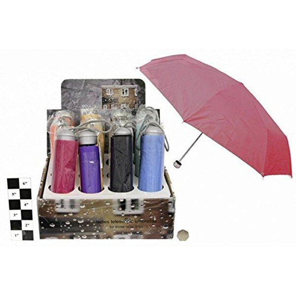 Ladies Telescopic Folding Umbrella - Old Railway Line Garden Centre