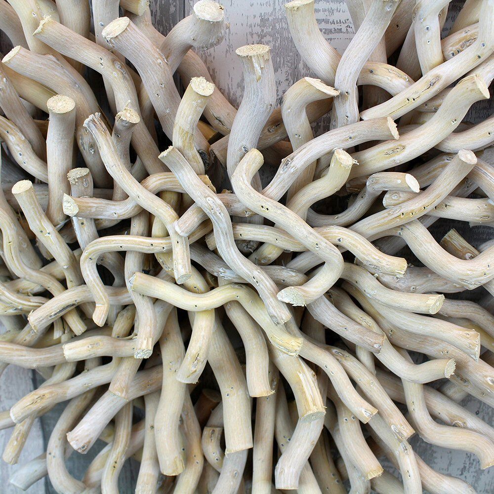 Langs 60cm White Large Twig Heart - Old Railway Line Garden Centre