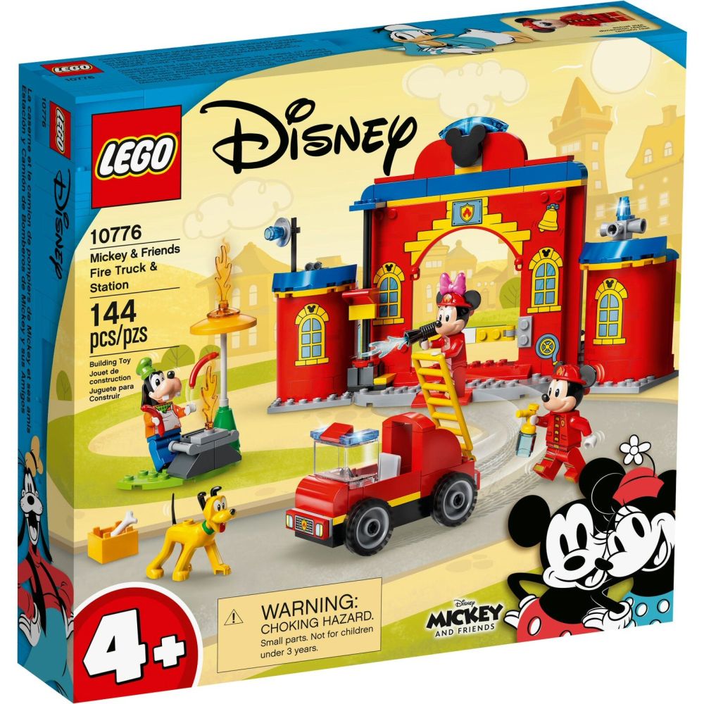 LEGO Disney Mickey & Friends Fire Truck & Station - Old Railway Line Garden Centre