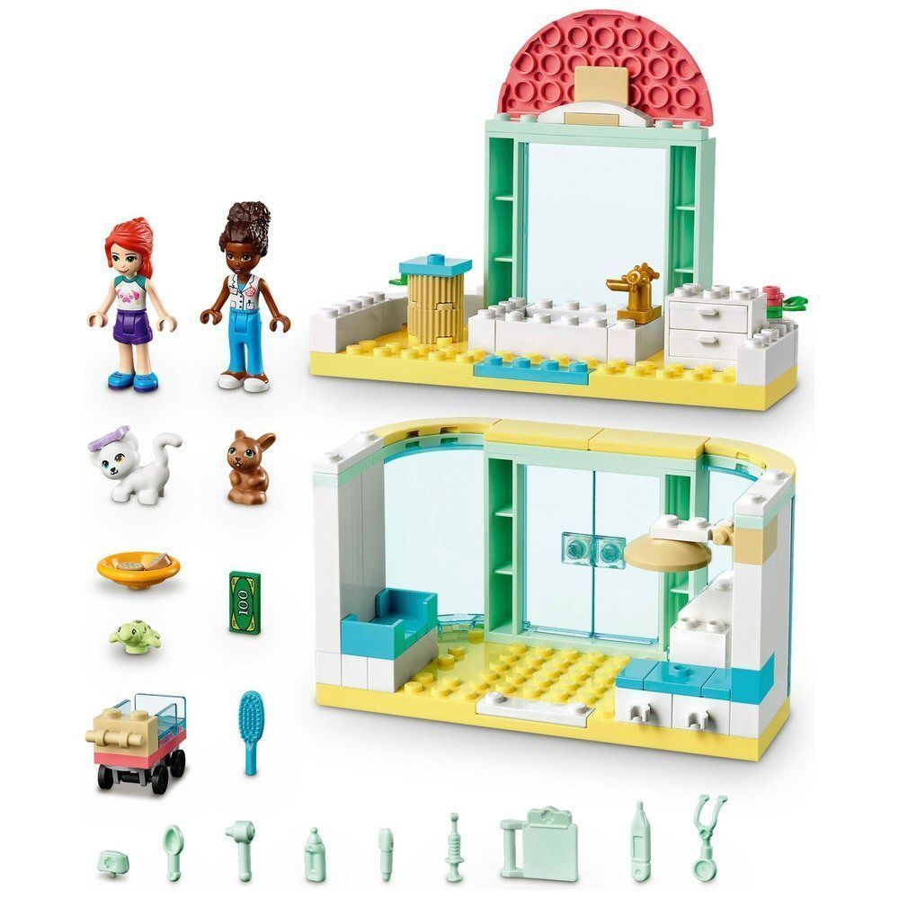 LEGO Friends Heartlake City Pet Clinic - Old Railway Line Garden Centre