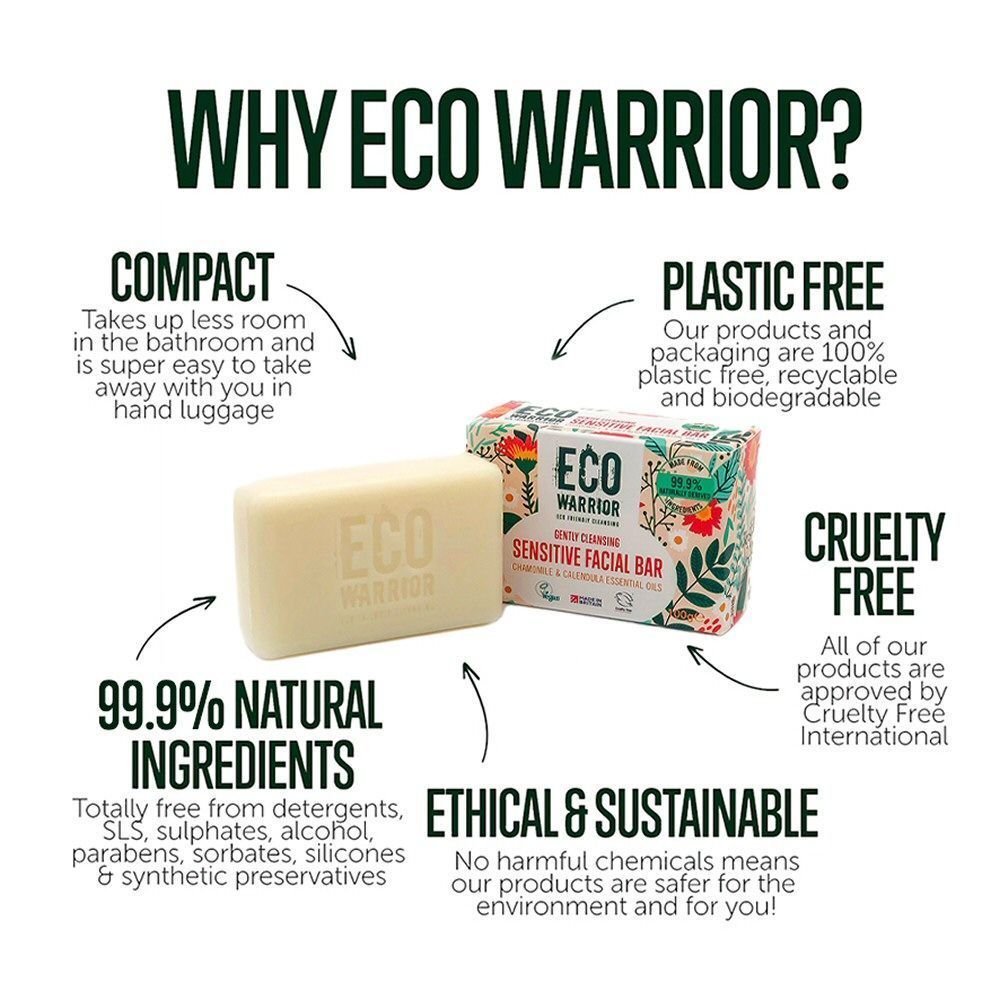 Little Soap Company 100g Chamomile Calendula Sensitive Facial Bar - Old Railway Line Garden Centre