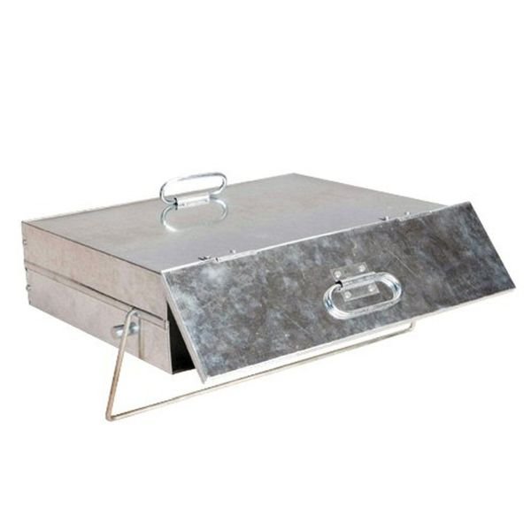 Manor 45cm Galvanised Ash Pan Carrier Box - Old Railway Line Garden Centre