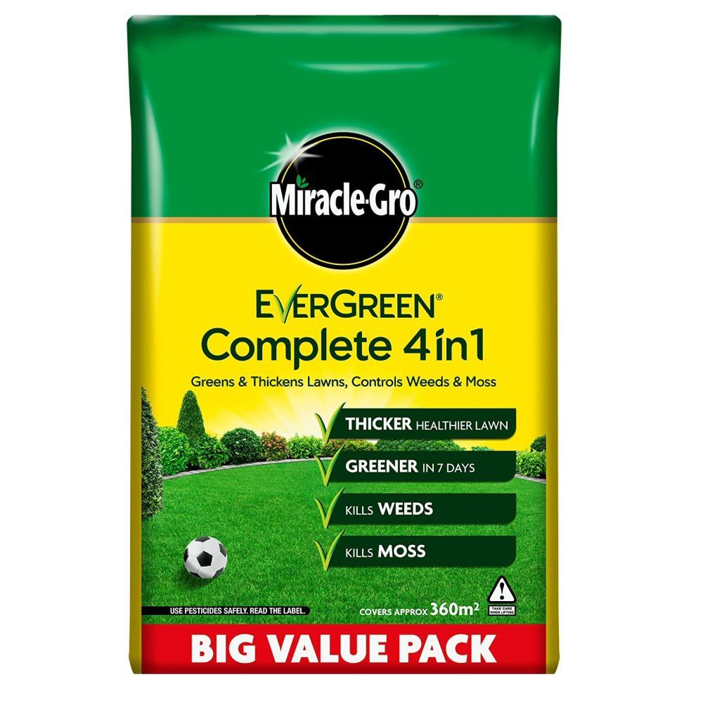 Miracle Gro EverGreen Complete 4 - in - 1 Lawn Food (360m²) - Old Railway Line Garden Centre