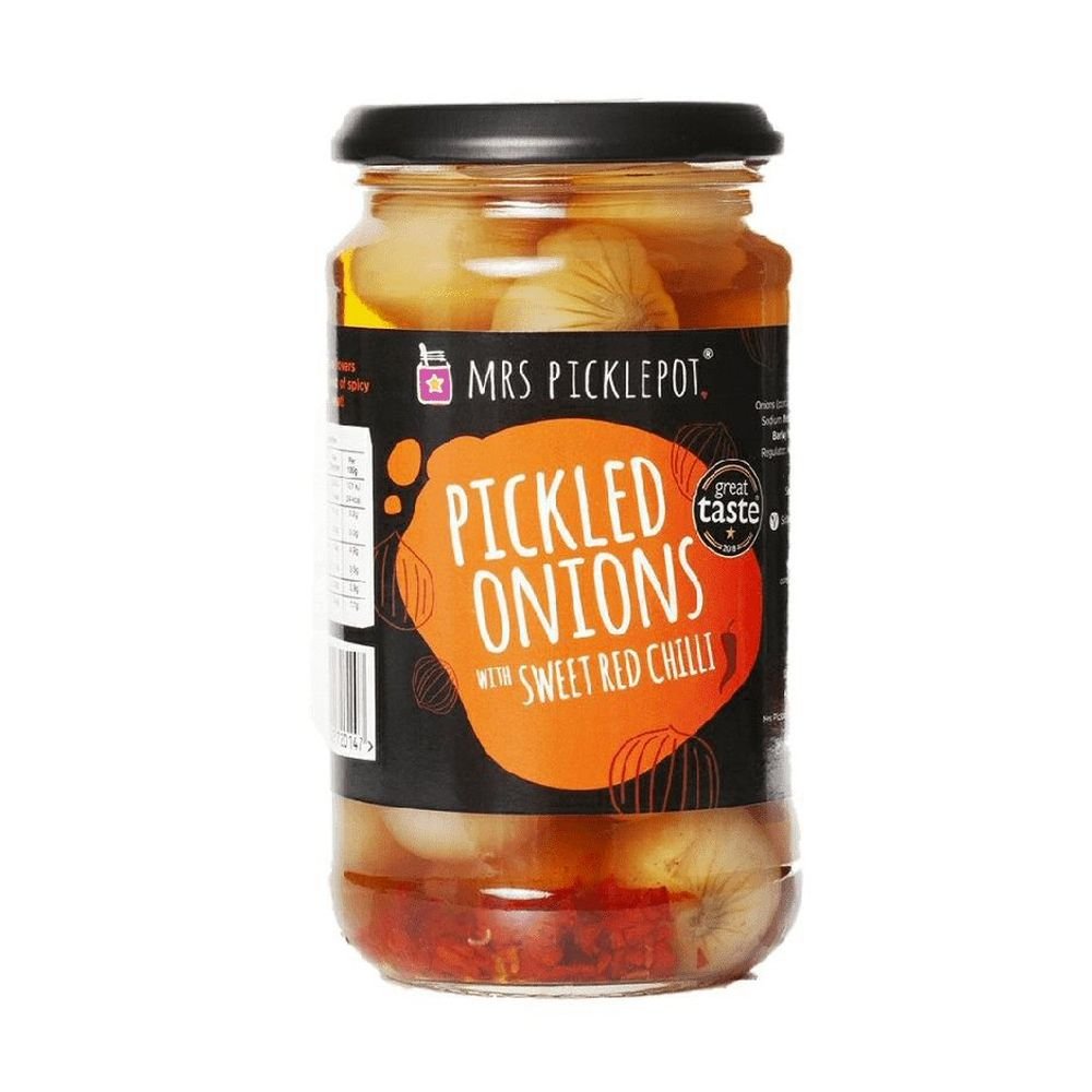 Mrs Picklepot 440g Pickled Onions With Sweet Chilli - Old Railway Line Garden Centre