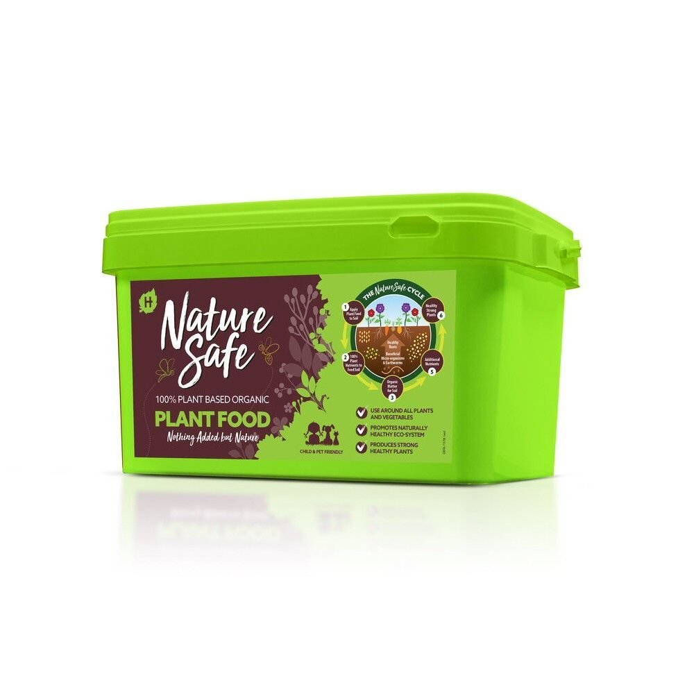 Nature Safe 10kg Eco - Friendly Organic Plant Food Tub - Old Railway Line Garden Centre