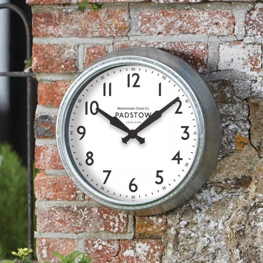 Outside In 12" Padstow Wall Clock - Old Railway Line Garden Centre