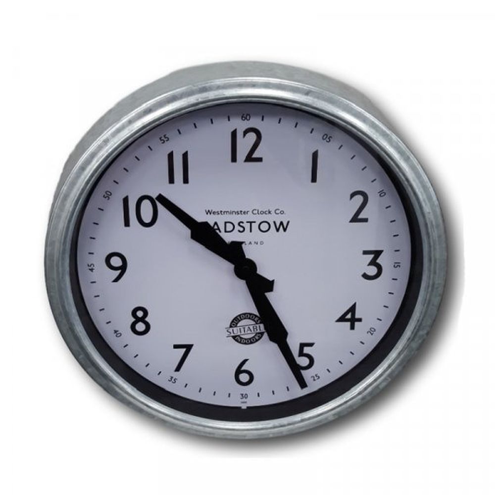 Outside In 12" Padstow Wall Clock - Old Railway Line Garden Centre