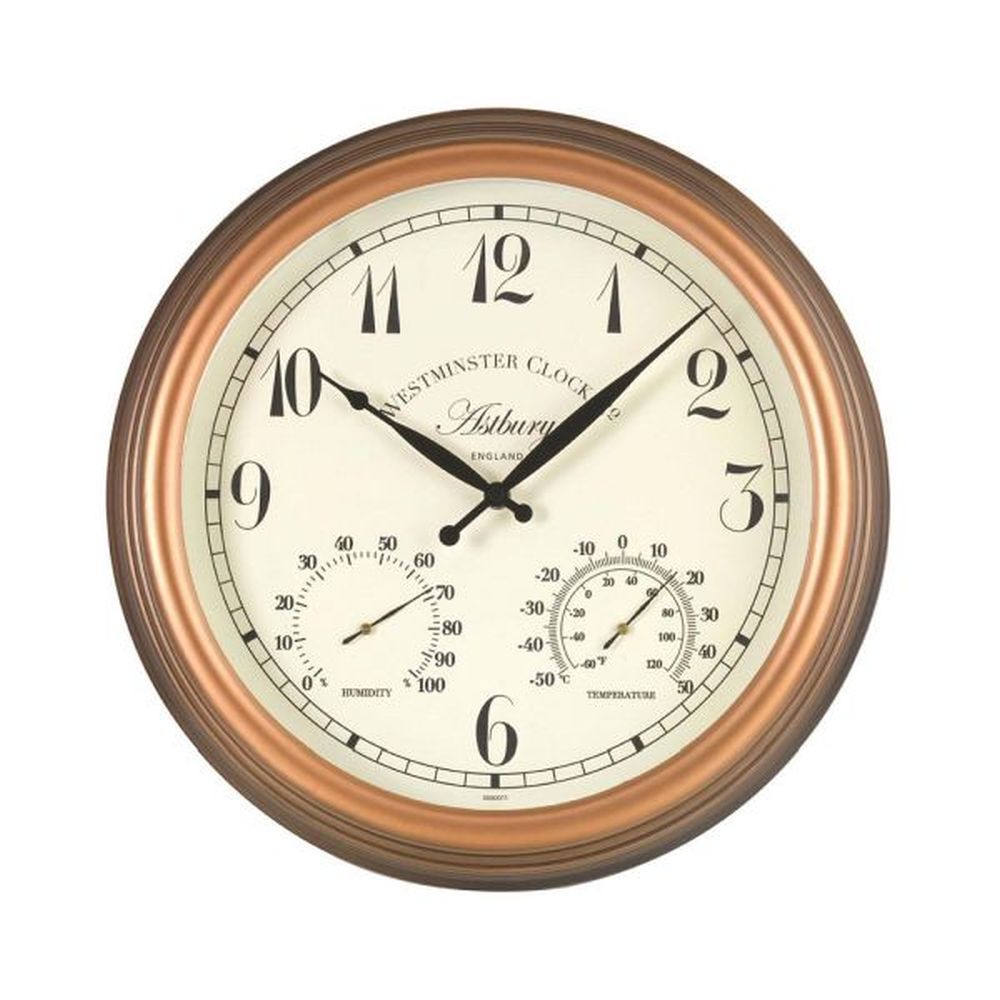 Outside In 15" Astbury Wall Clock, Thermometer & Hygrometer - Old Railway Line Garden Centre