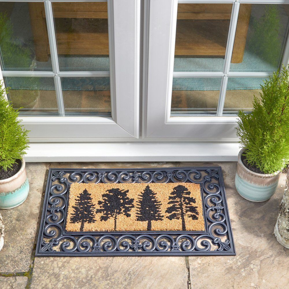 Outside In 53cm Woodlands Decoir Doormat Insert - Old Railway Line Garden Centre
