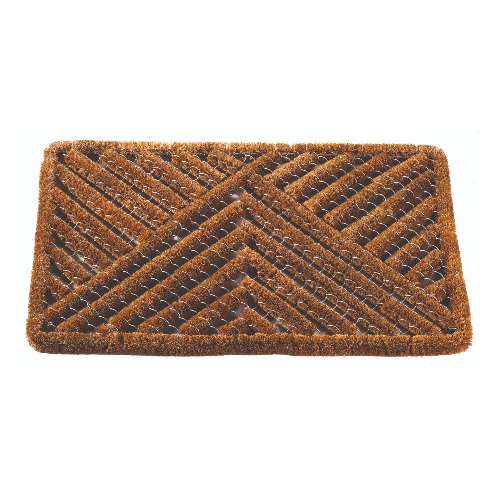 Outside In 75cm Muck Off! Wire Brush Doormat - Old Railway Line Garden Centre