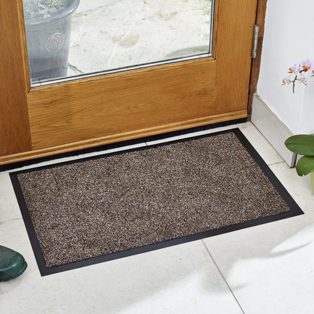 Outside In 80cm Framed Mocha Ulti - Mat Doormat - Old Railway Line Garden Centre