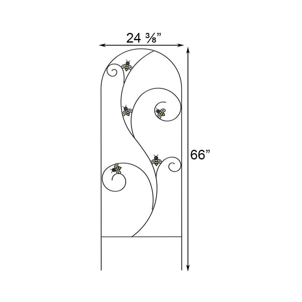 Panacea 66" Black 'Bee Concious' Trellis - Old Railway Line Garden Centre