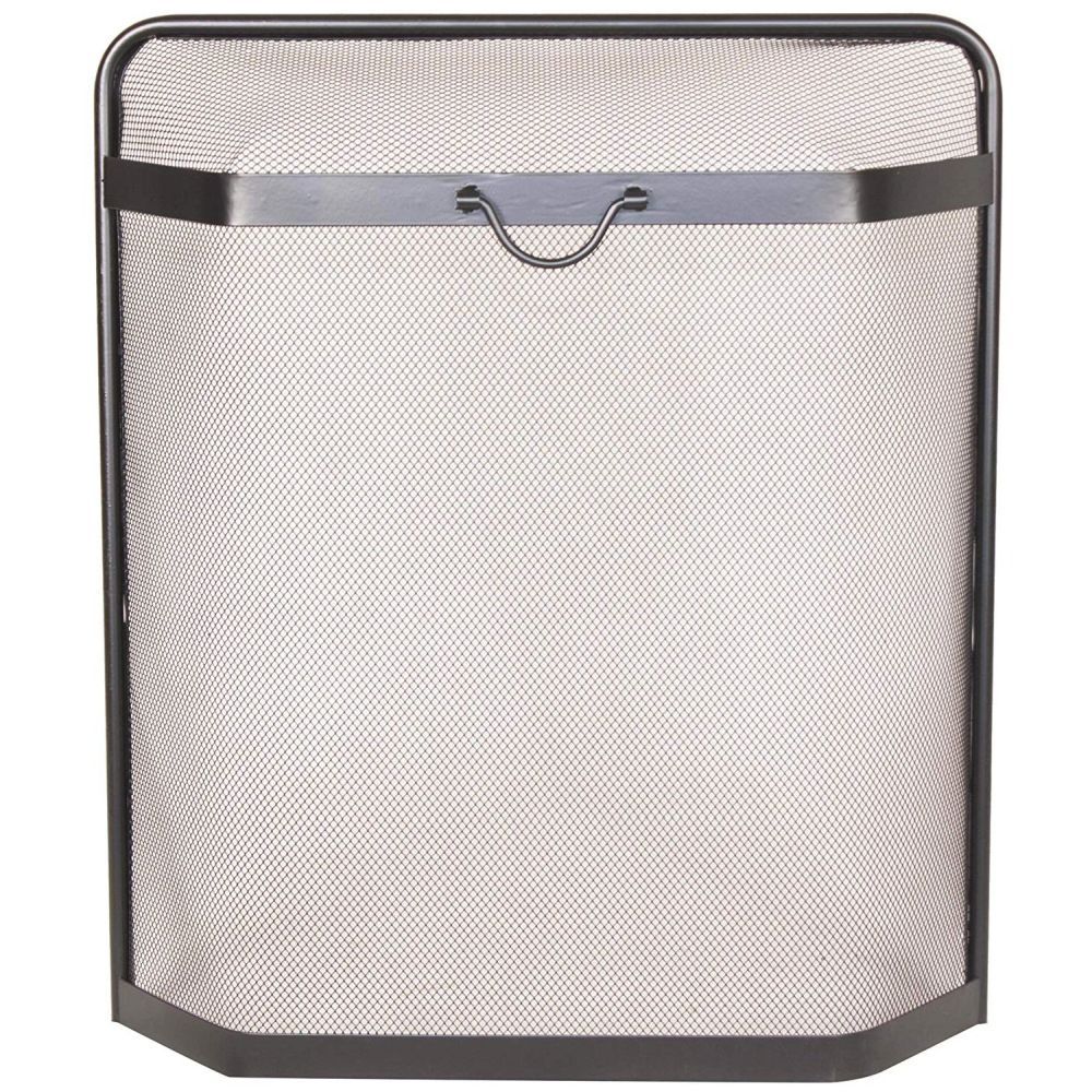 Panacea 66cm Large Steel Spark Guard Fireplace Screen - Old Railway Line Garden Centre