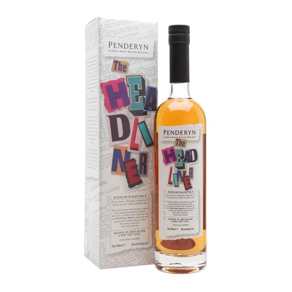 Penderyn 70cl Icons of Wales 9 The Headliner Single Malt Whisky - Old Railway Line Garden Centre