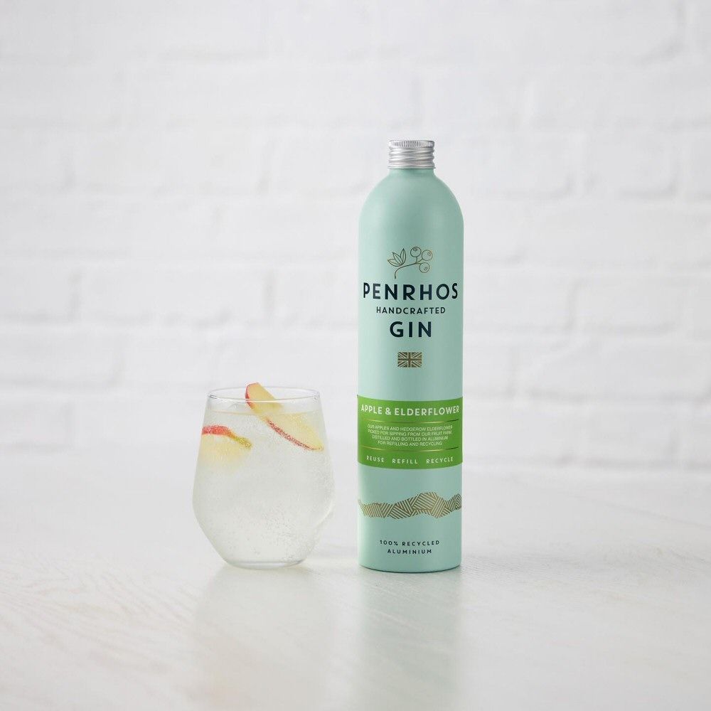 Penrhos 70cl Apple & Elderflower Gin Aluminium Bottle - Old Railway Line Garden Centre