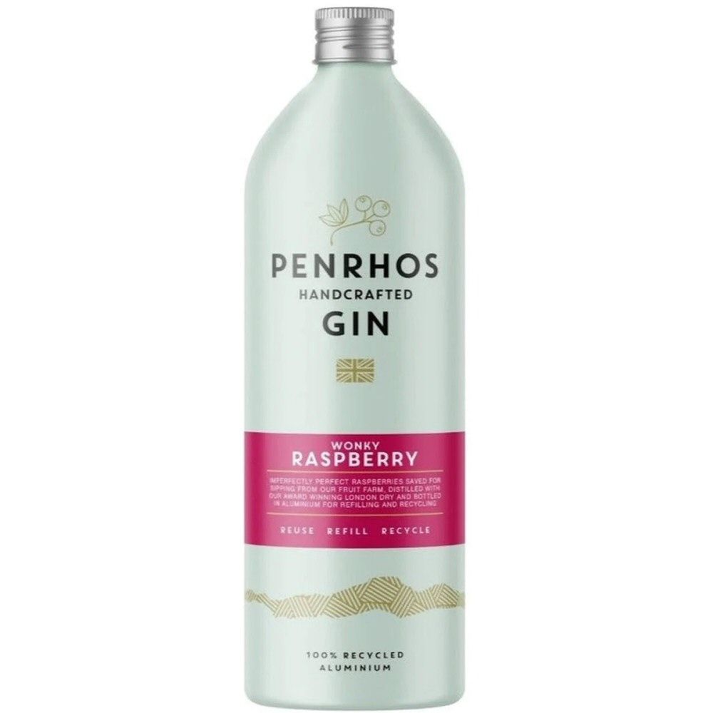 Penrhos 70cl Wonky Raspberry Gin Aluminium Bottle - Old Railway Line Garden Centre