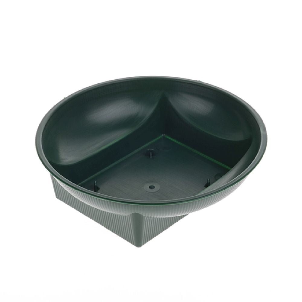 Plastic Eco Bowl Sq Base Green 16cm Dia Pack of 25 - Old Railway Line Garden Centre