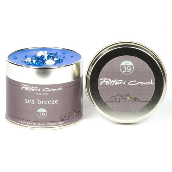 Potters Crouch Sea Breeze Scented Candle Tin - Old Railway Line Garden Centre