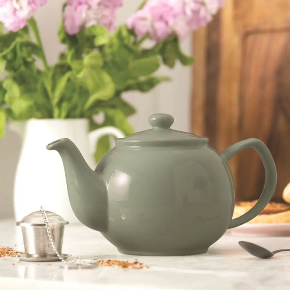 Price & Kensington 1100ml Sage Green 6 Cup Teapot - Old Railway Line Garden Centre