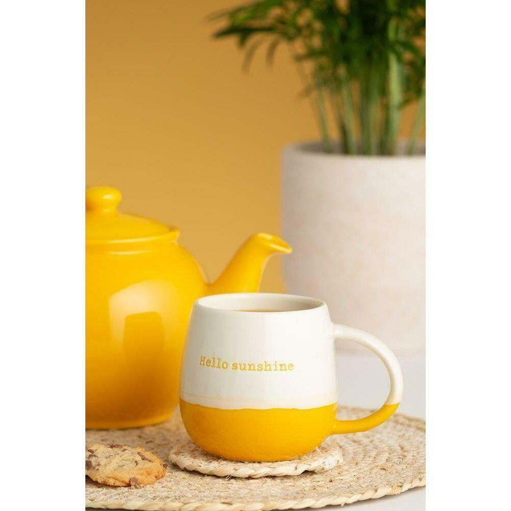 Price & Kensington 340ml Two Tone 'Hello Sunshine' Coffee Mug - Old Railway Line Garden Centre