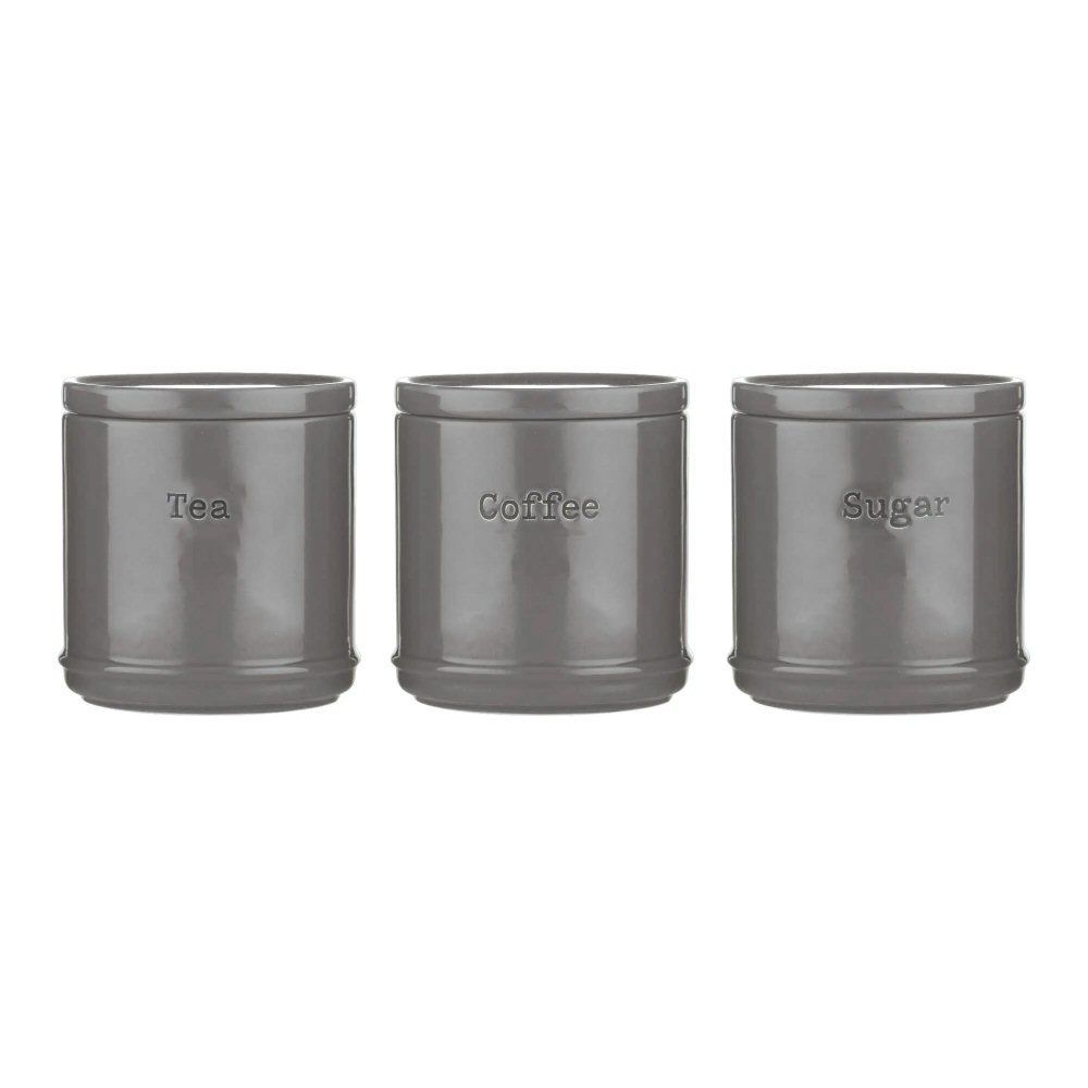 Price & Kensington 750ml Charcoal Accents Tea, Coffee & Sugar Pots - Old Railway Line Garden Centre