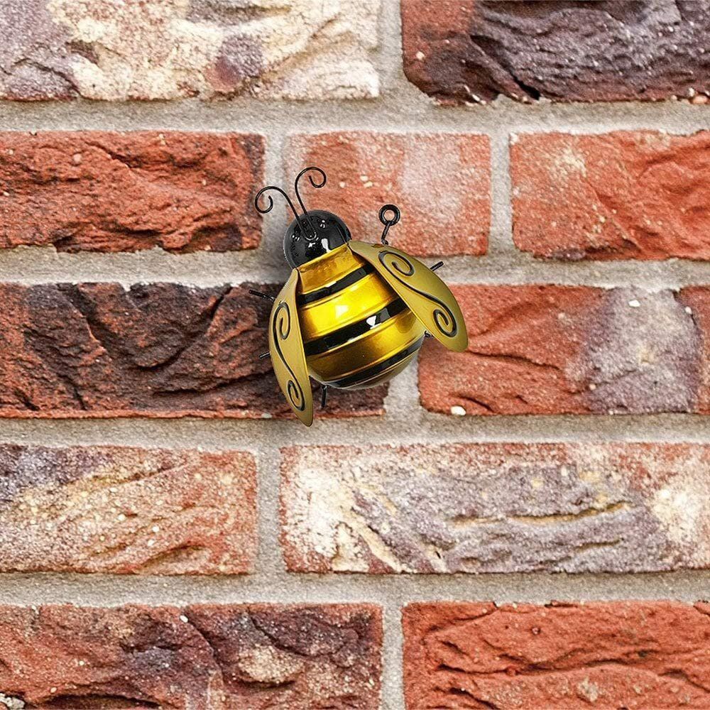 Primus 11cm Small Metal Bumblebee Wall Art - Old Railway Line Garden Centre